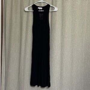 Elegant Black Knit Swim Coverup
